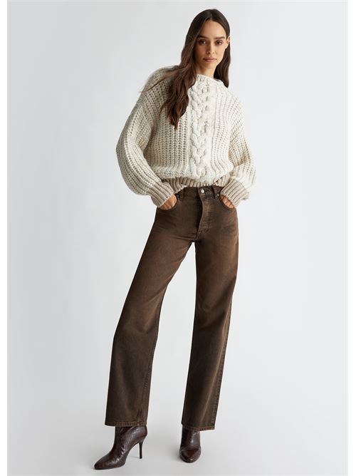 Wool and alpaca blend sweater Liu Jo | CF4437MA329.N9656